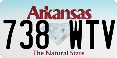 AR license plate 738WTV