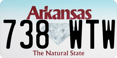 AR license plate 738WTW
