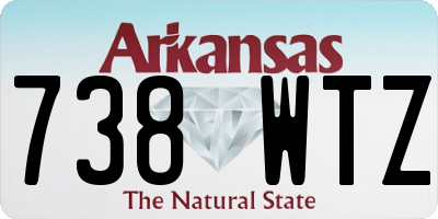 AR license plate 738WTZ