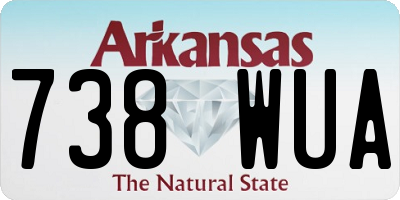 AR license plate 738WUA