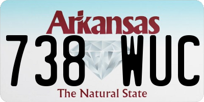 AR license plate 738WUC