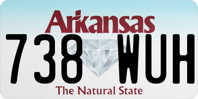 AR license plate 738WUH