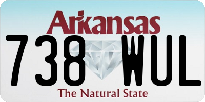 AR license plate 738WUL