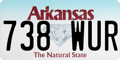 AR license plate 738WUR