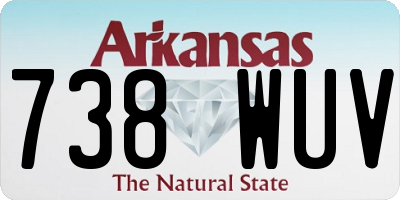AR license plate 738WUV