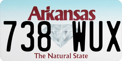 AR license plate 738WUX