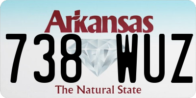 AR license plate 738WUZ