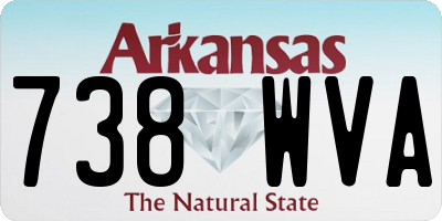 AR license plate 738WVA