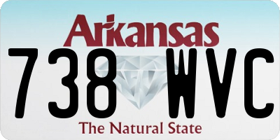 AR license plate 738WVC
