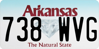 AR license plate 738WVG