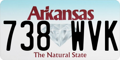 AR license plate 738WVK