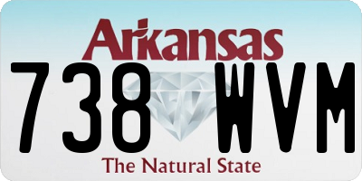 AR license plate 738WVM