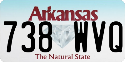 AR license plate 738WVQ