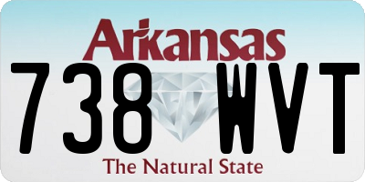 AR license plate 738WVT