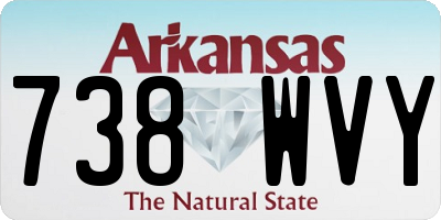 AR license plate 738WVY