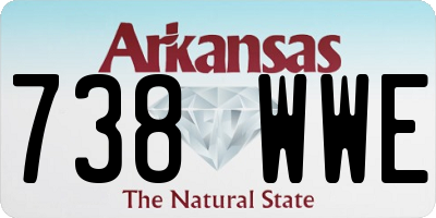 AR license plate 738WWE