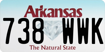 AR license plate 738WWK