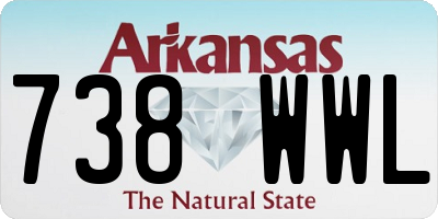 AR license plate 738WWL