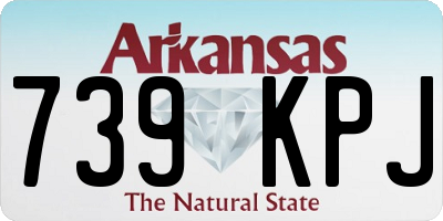 AR license plate 739KPJ