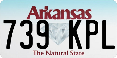 AR license plate 739KPL