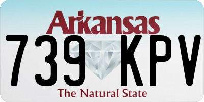 AR license plate 739KPV