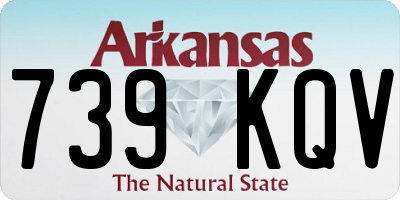 AR license plate 739KQV