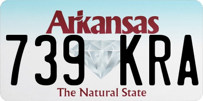 AR license plate 739KRA