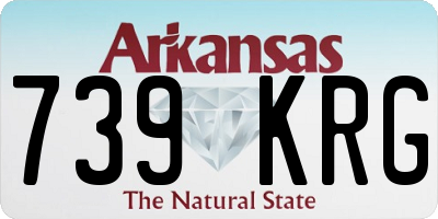 AR license plate 739KRG