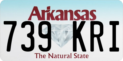 AR license plate 739KRI