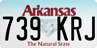 AR license plate 739KRJ
