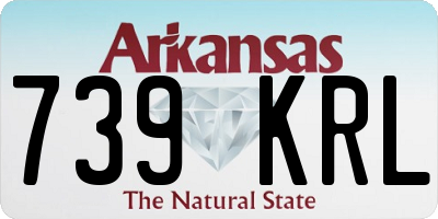 AR license plate 739KRL