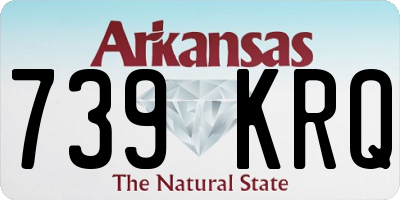 AR license plate 739KRQ