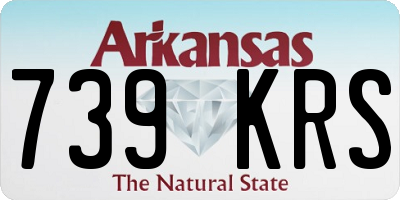 AR license plate 739KRS