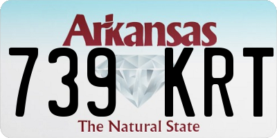 AR license plate 739KRT