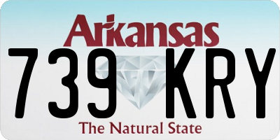 AR license plate 739KRY