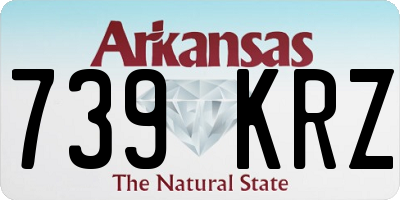 AR license plate 739KRZ