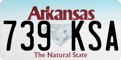 AR license plate 739KSA