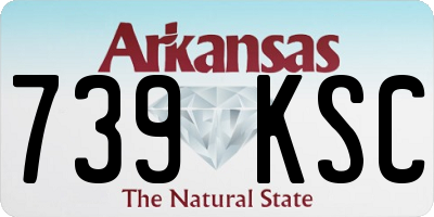 AR license plate 739KSC