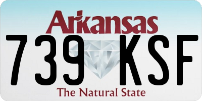 AR license plate 739KSF