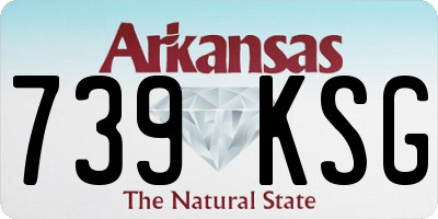 AR license plate 739KSG