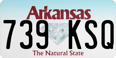 AR license plate 739KSQ