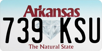 AR license plate 739KSU