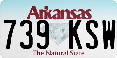 AR license plate 739KSW