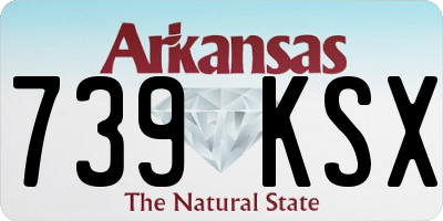 AR license plate 739KSX