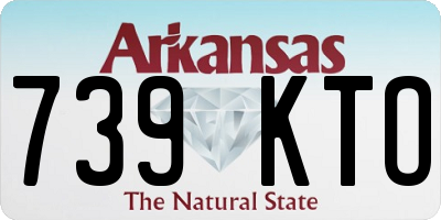 AR license plate 739KTO