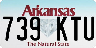 AR license plate 739KTU