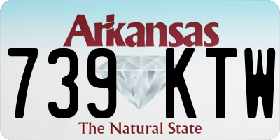 AR license plate 739KTW
