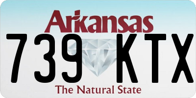 AR license plate 739KTX