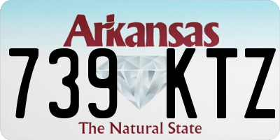 AR license plate 739KTZ