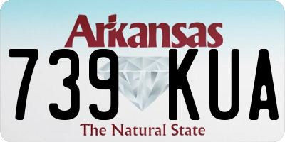AR license plate 739KUA